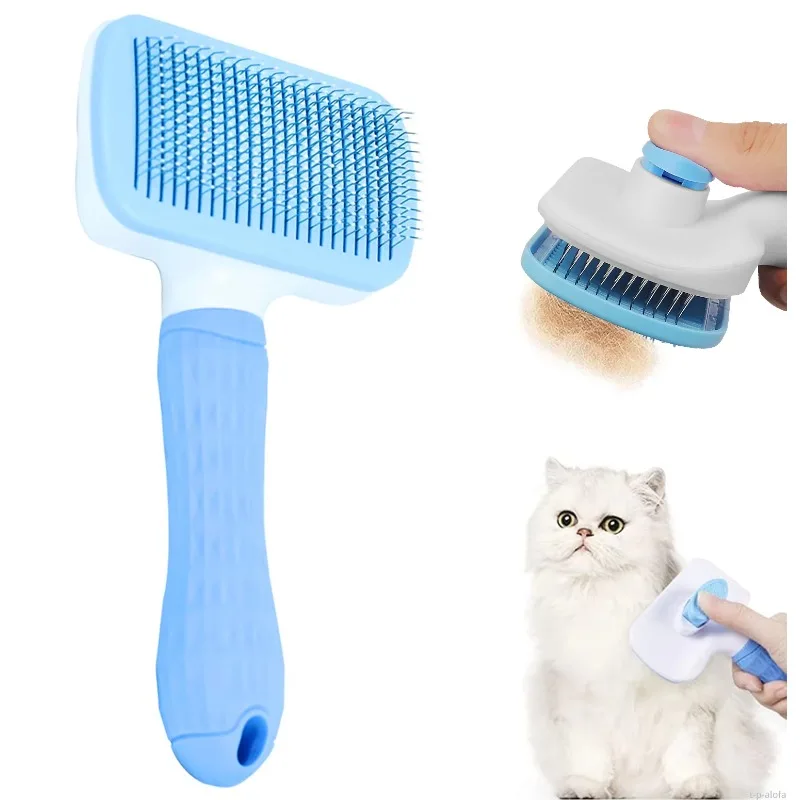 

10pcs Long Hair Dog Pet Grooming Comb Plastic Dog Hair Remover Brush for Cat Care Removes Hair During Bath Cleaning Dog Supplies