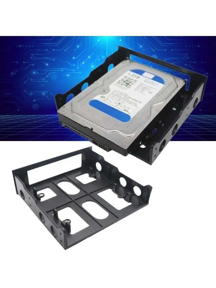 

Hard Disk Drive Bracket 3.5" to 5.25" Floppy Drive Bay Computer Mounting Bracket Internal Hard Disk Drive Bay Bracket