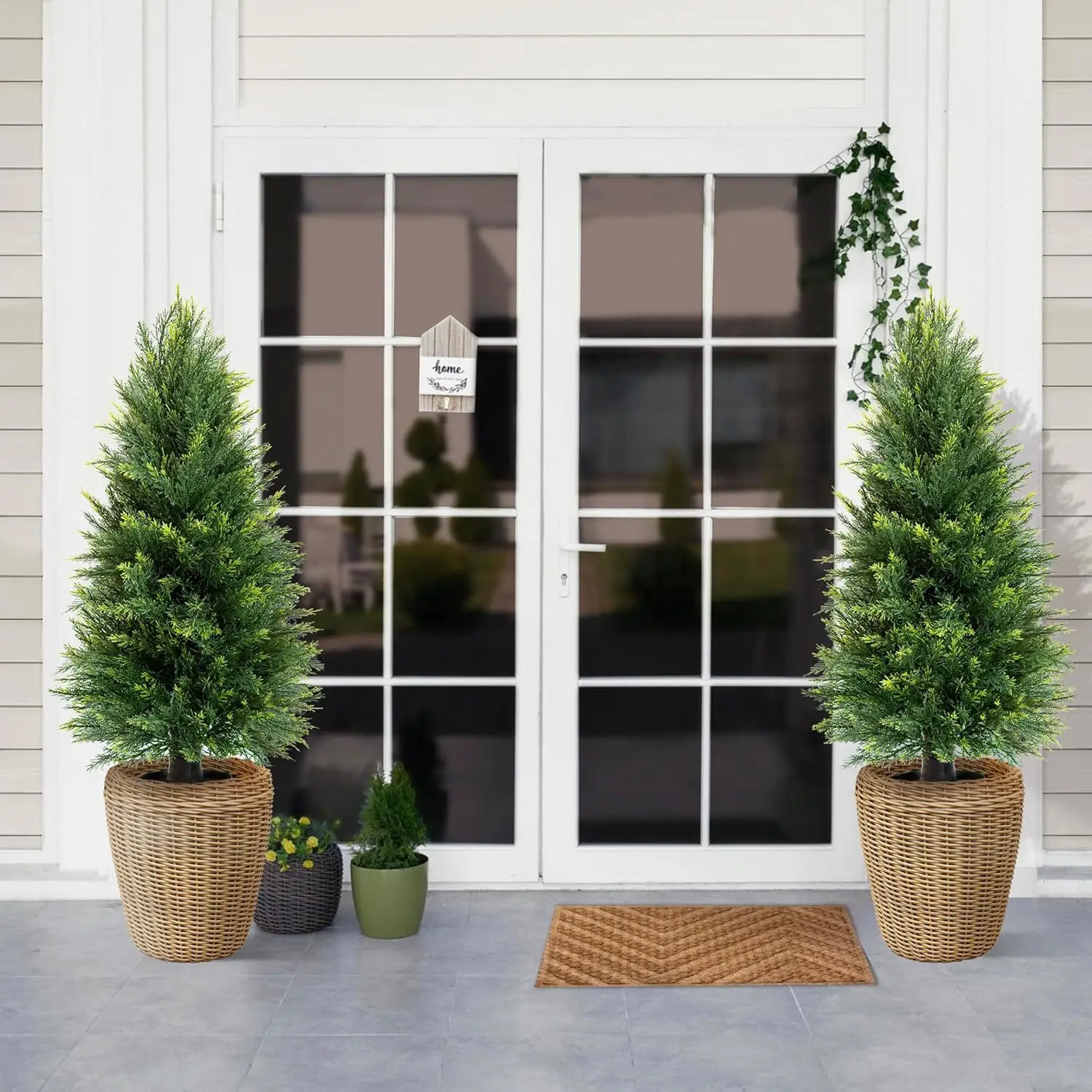 

Christmas tree potted plants,environmentally friendly floor-standing ornaments, door corridor party decorations,simulated plants