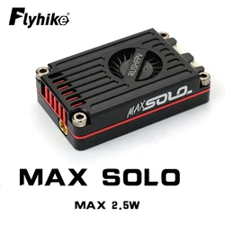 RUSH TANK MAX SOLO 5.8GHz 2.5W High Power 48CH VTX Video Transmitter with CNC shell for RC FPV Long Range Fixed-wing Drones DIY