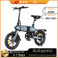 E-Bike DYU C2 350W Motor 36V15AH Removable Battery Electric Bike 16 Inch Tire Fashion Version City Adult Electric Bicycle