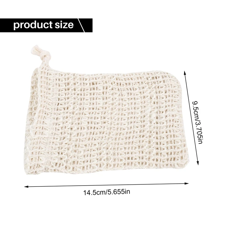 Duschbad Ramie Seifen beutel natürlicher Ramie Seifen beutel Peeling Seifensc honer Beutel halter 24St