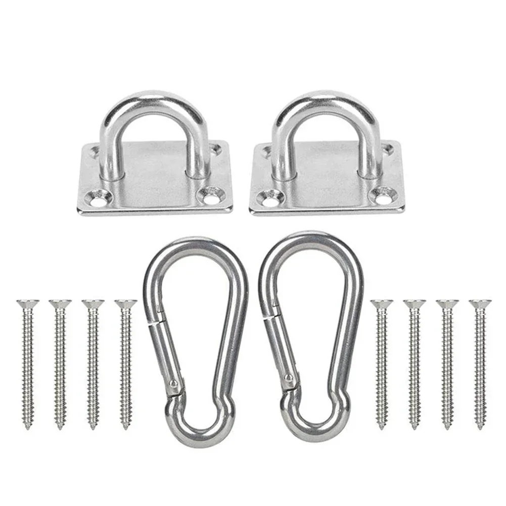 

Stainless Steel Suspension Swing Chair Mount Ceiling Hooks Bracket Trapeze Swing Kit Hangers For Aerial Yoga Hanging Chair
