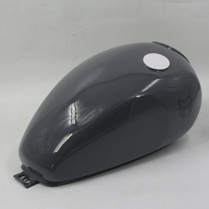 Motorcycle TANK - 12 LITRE - GLOSS GREY For MUTT Motorcycle Original Parts MPT-0346 - Image 3