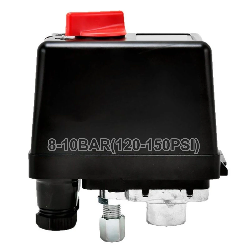 220V Air Compressor Pressure Switch Horizontal Type with Pressure Reduction and Energy Saving Control Features
