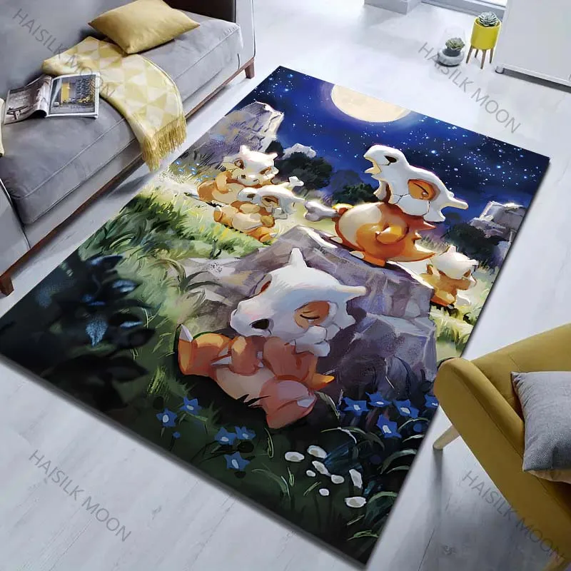 

1PC P-Pokemon Cubone Pattern Cartoon Carpets for Living Room Bedroom Bedside Floor Mat Area Rug Home Decor Luxury Gifts