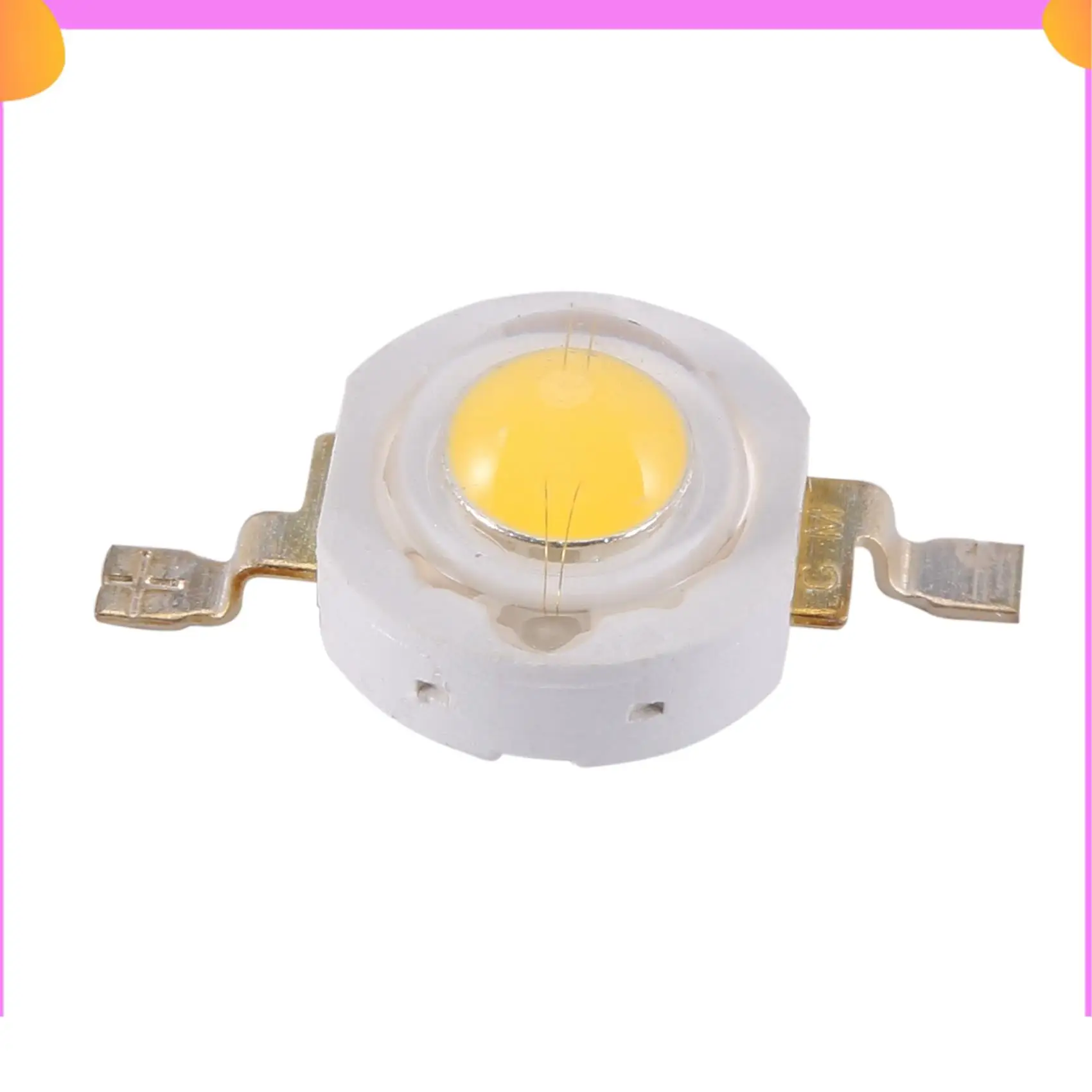 

A23P 20 Pieces High Power 2 Pin 3W Warm White LED Bead Emitters 100-110Lm