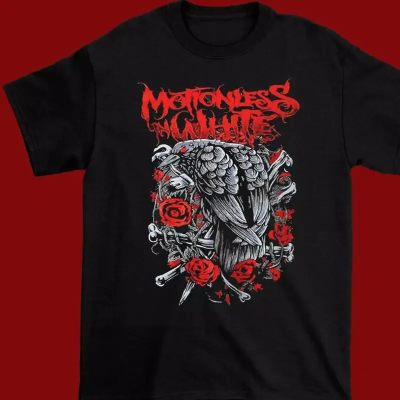 Birds Rose Motionless in White T Shirt Men Black S 234XL