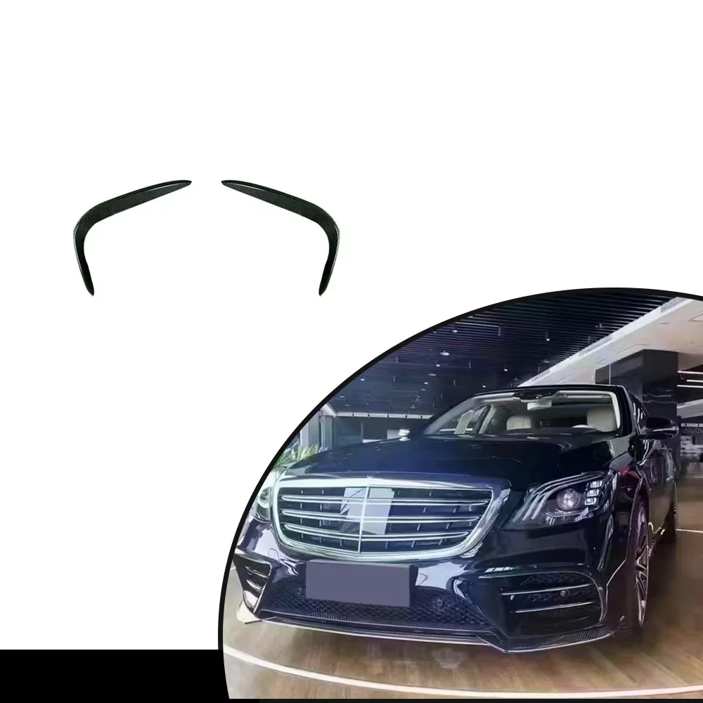 

Carbon Fiber Car Front Bumper Canards For Mercedes Benz W222 S450 Sport