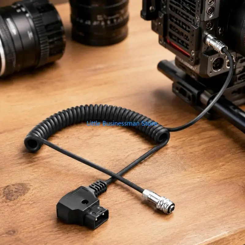 BMPCC 4K-Spiralkamera-Stromkabel mit D-TAP und Kameraverriegelung für den Live-Einsatz M76A – Detail 5
