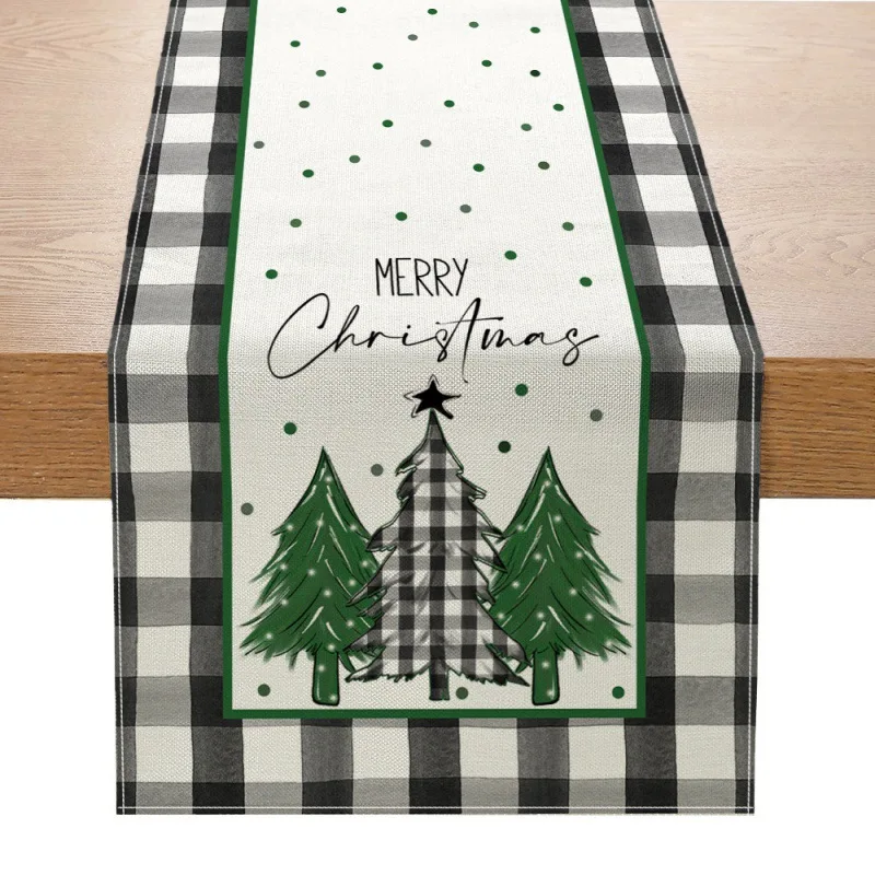 

Snowman Christmas Tree Family table set tablecloth 2024 Navidad Christmas decorations 2025 Linen Christmas table Run