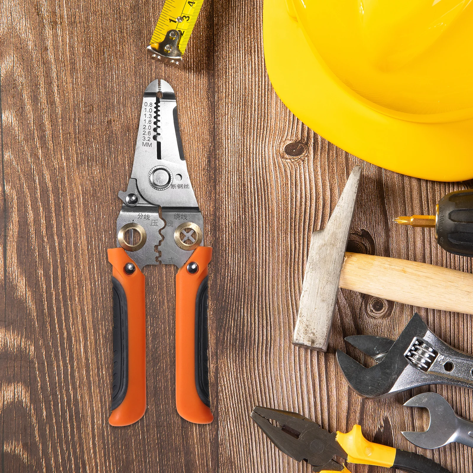 

Multifunctional Electrician Pliers Wire Stripping Cutting Stainless Steel Manual Tools for Crimping Splitting Peeling