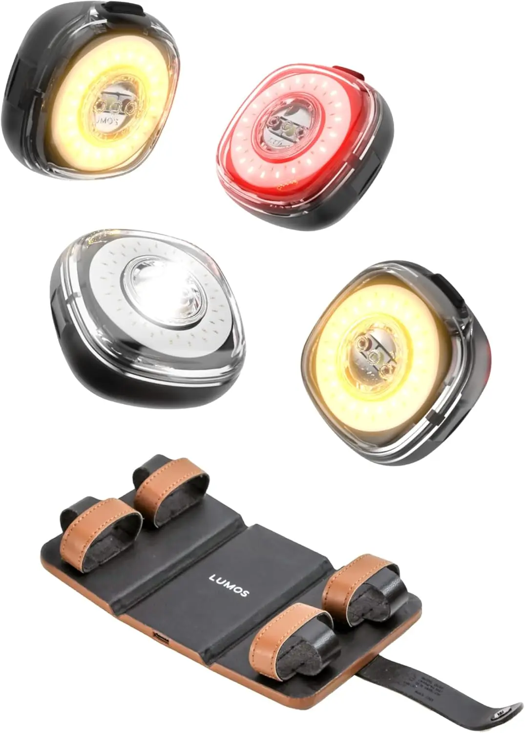 Firefly Smart Bike Light System - Sync Front & Rear LED Light | Custom Brightness, Flash Pattern, Day/Night Mode