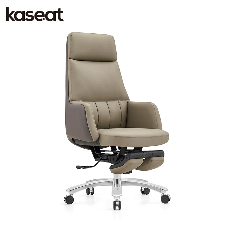 Modern Simple Executive PU Leather Office Chair With High Back For Boss's Office