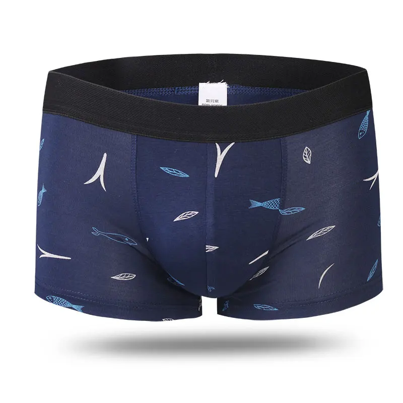 

Men's underwear Stretch men's summer print comfortable breathable boxers boxers underwear men's personality