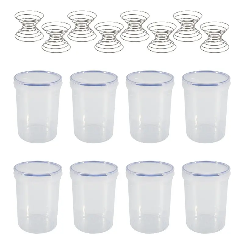 Customer Favorite 8 Sets Paint Container New With Stainless Steel Mixing Ball Touch Up Paint Storage Cups For Repainting Leftove