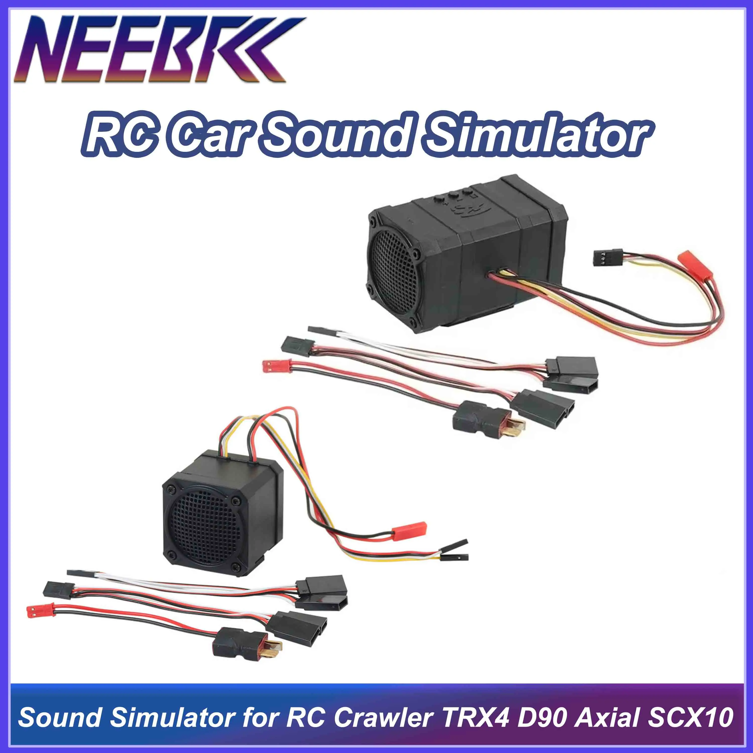 

RC Car Sound Simulator Dual/Single Speaker 10 Sound Effect Speakers Linkage Engine Sound Group for RC Crawler TRX4 D90 SCX10