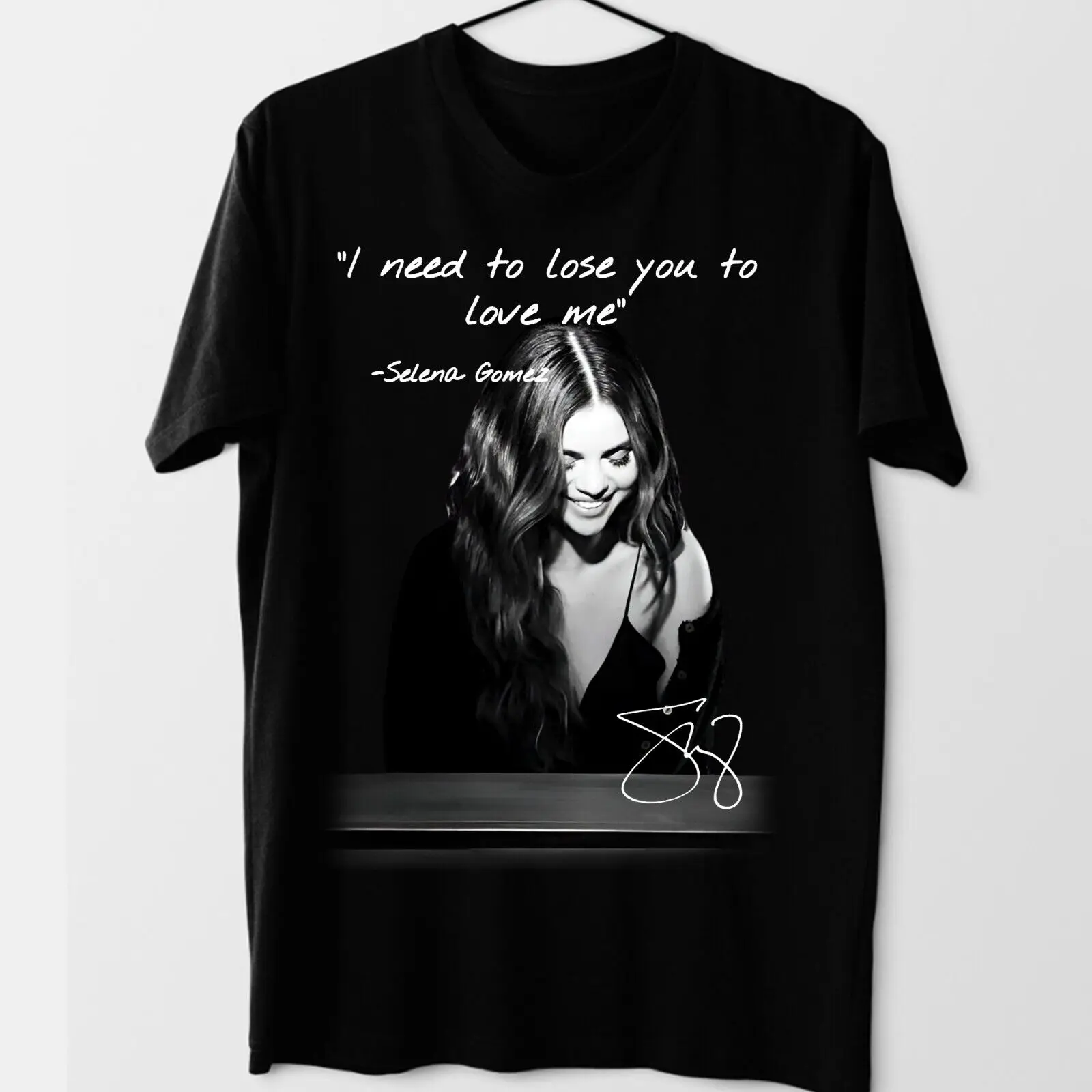 Hot Selena Gomez Quote Shirt New Rare Black S-2345XL Tee P159