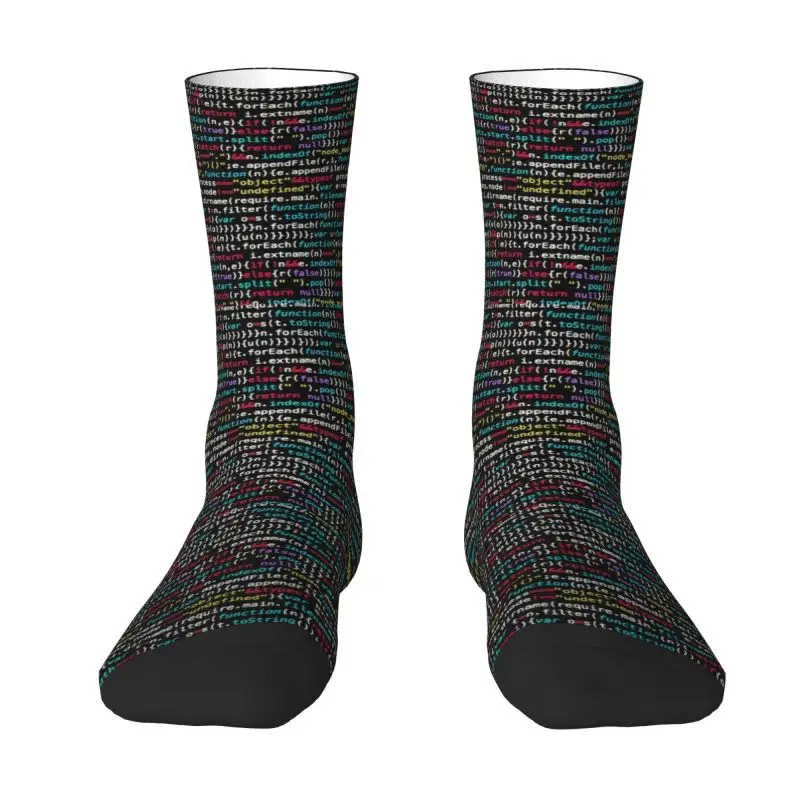 Cute Coding Programmer Nerd Geek Socks Men Women Warm 3D Printing Science Hacker Computer Code Basketball Sports Socks