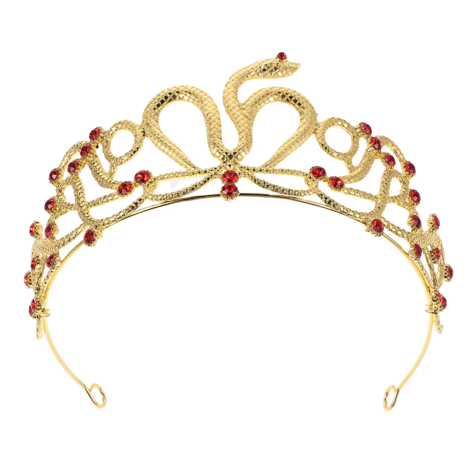 

Medusa Snake Headband Gold Dual Color Crown Rhinestone Tiara Bridal Goddess Headdress Birthday Queen Princess Party Hair