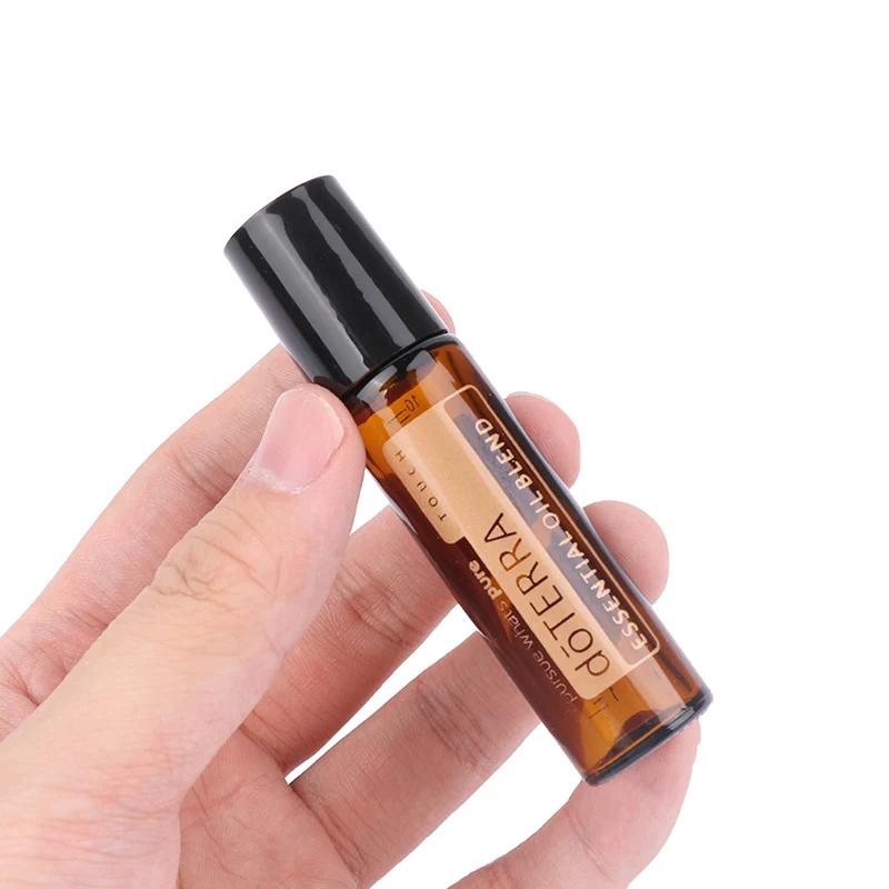 10ml Thick Glass Roll on Bottle Amber Roller Bottle Refillable Essential Oil Roll On Bottle Empty Perfume Bottle