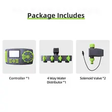 4-zone automatic garden watering system with timer #3