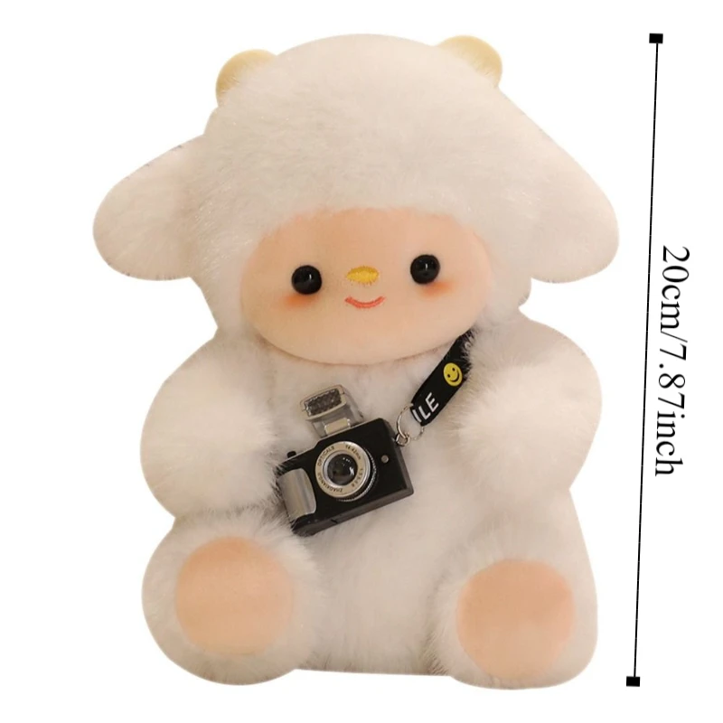 PP 綿白羊ぬいぐるみ移動缶拍手動物クマハリネズミ人形コレクション快適
