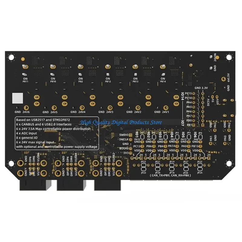 u2je hexa distro lovions لوحة التحكم في الطابعة التي تتميز 6 USB Port 6 Can2.0 #2