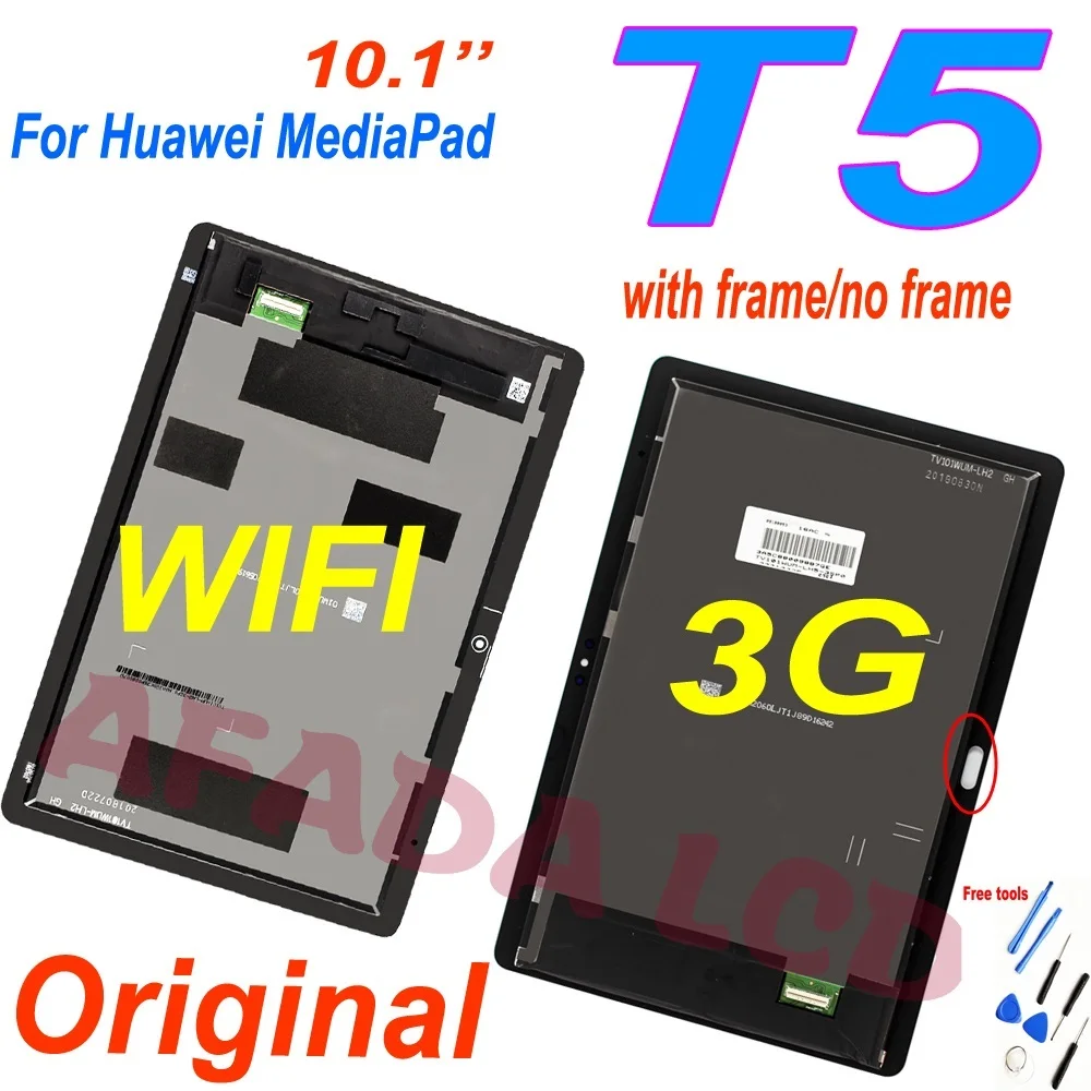 

New 10.1" Original Lcd For Huawei MediaPad T5 AGS2-L09 AGS2-W09 AGS2-L03 AGS2-W19 LCD Display Touch Screen Digitizer