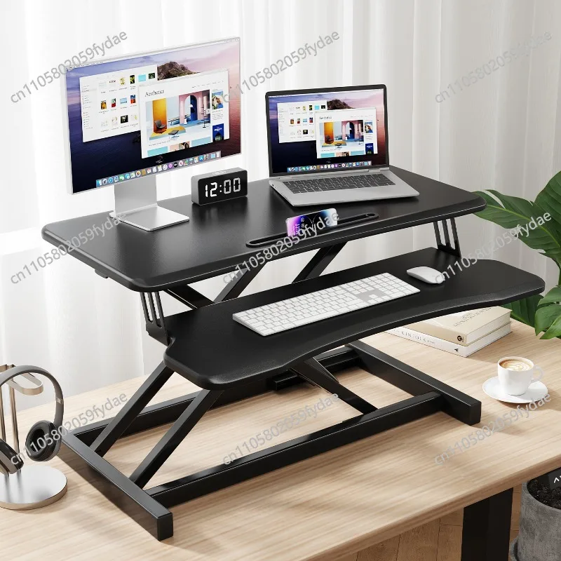 Standing Computer Lifting Office Desktop Stacking Table Height Adjustable Desktop Computer Desk