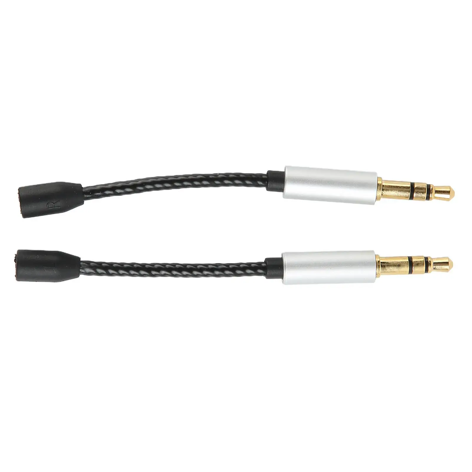 Gold Plated MMCX to 3.5mm Adapter Cable - Lossless Sound, Plug & Play, OFC Core, Female to Male Connector