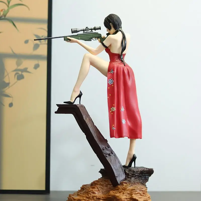 반다이 레지던트 이블 에이다 웡 GK 스나이퍼 액션 피규어 수집용 피규어 게임 상품 PVC 모델 장식 선물 소년 장난감 선물