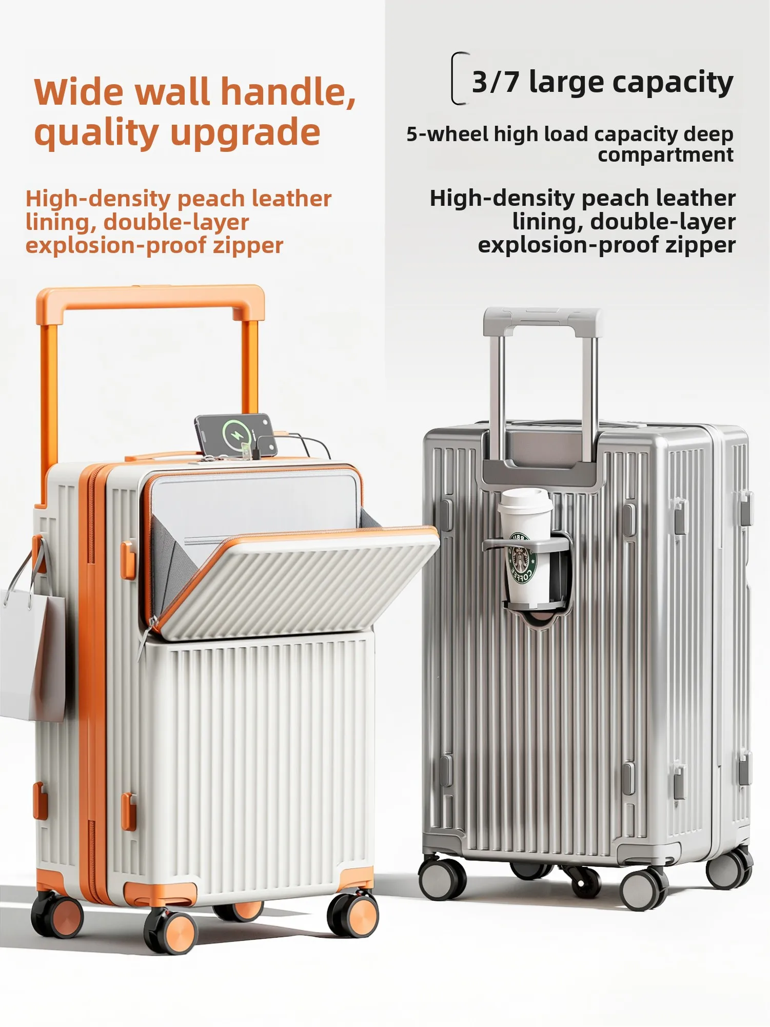 

2025 New Faion Hardell Suitcase Large Capaci 20-Inch Carry-On Password Lo Travel Bag for Men And Women