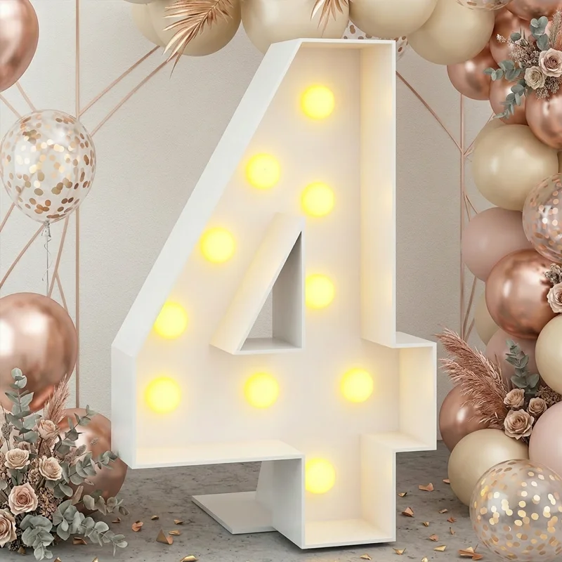 Custom LED Marquee Sign Outdoor Giant Bulb Letters Illuminated Letter Signs For wedding Birthday Party Wedding Decorations