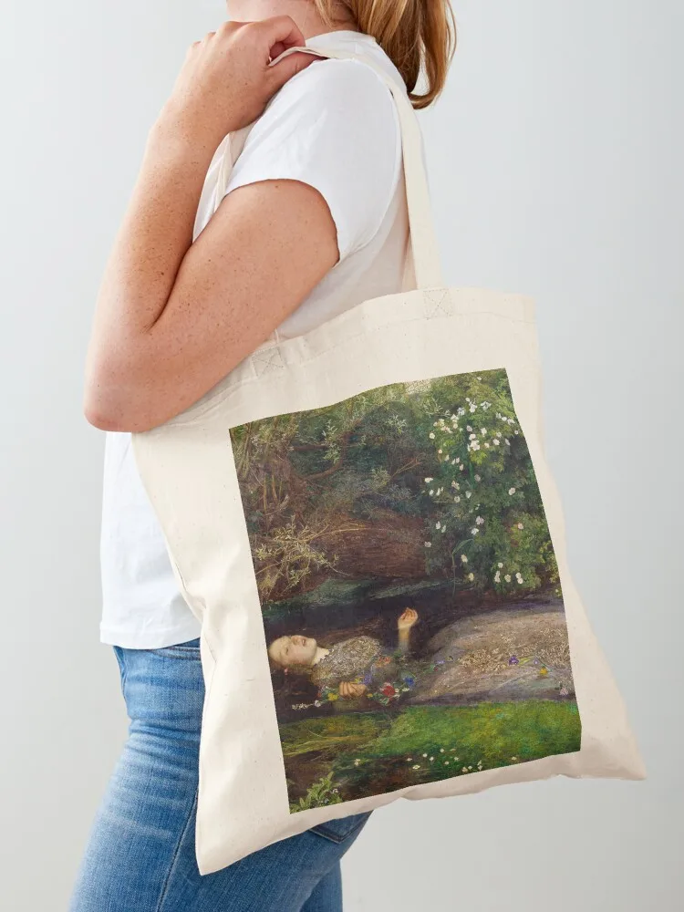 Ophelia - John Everett Millais Tote Bag reusable shopping bags Shopper bag Canvas Tote Bag