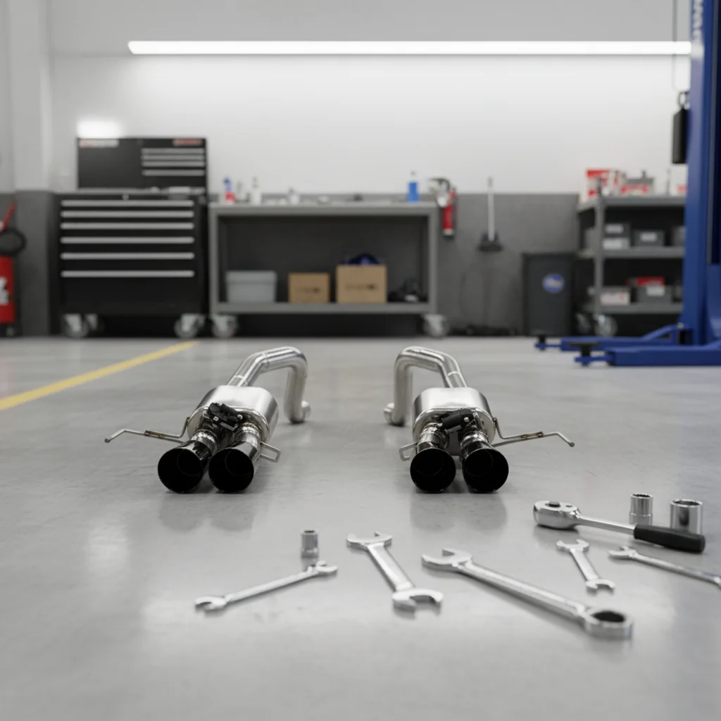 Custom Exhaust System For Chevrolet Corvette C7 6.2L 2014-2019 Stainless Steel Pipe Rear Catback Valvetronic Axle Back Muffler