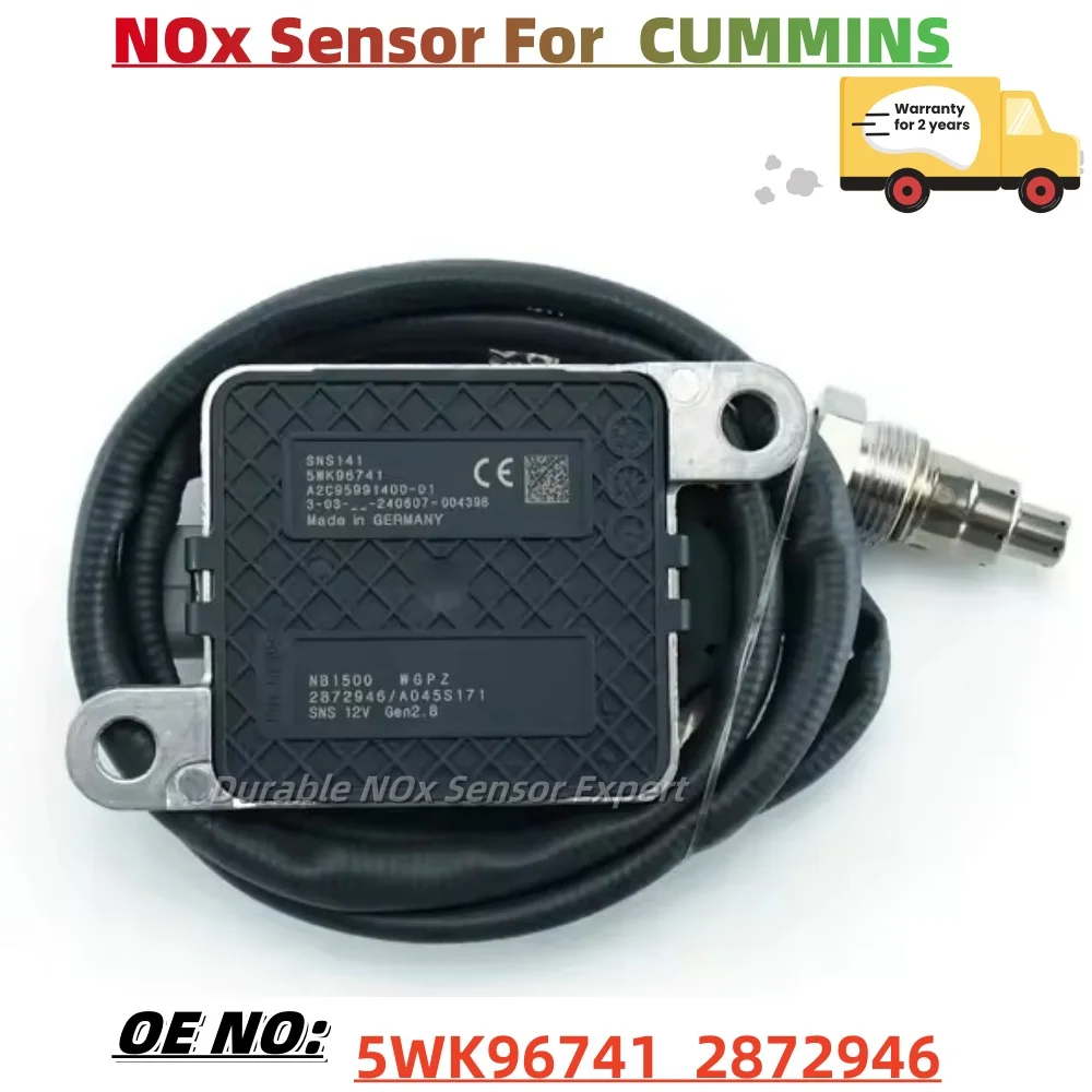 

5WK96741 5WK9 6741 2872946 4326873 12V Original New Nitrogen Oxygen NOx Sensor For Cummins Truck Car