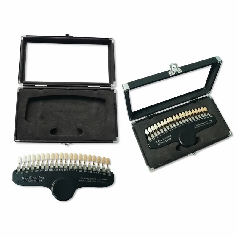 Клиника Использование стоматолов Porcelains 3D цвета Направляющая оттенка Отбеливание зубов Отбеливание 20 цветов Направляющая оттенка