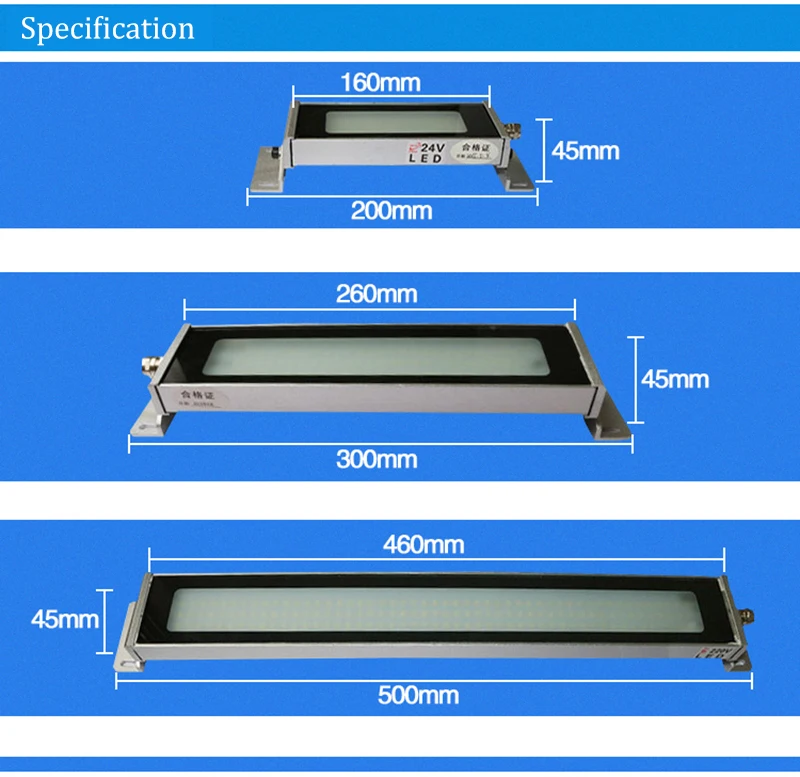 Wysokiej jakości obrabiarka LED CNC światło robocze przeciwwybuchowa olejoodporna wodoodporna lampa robocza frezarka lampa tokarska 8W 12W 16W