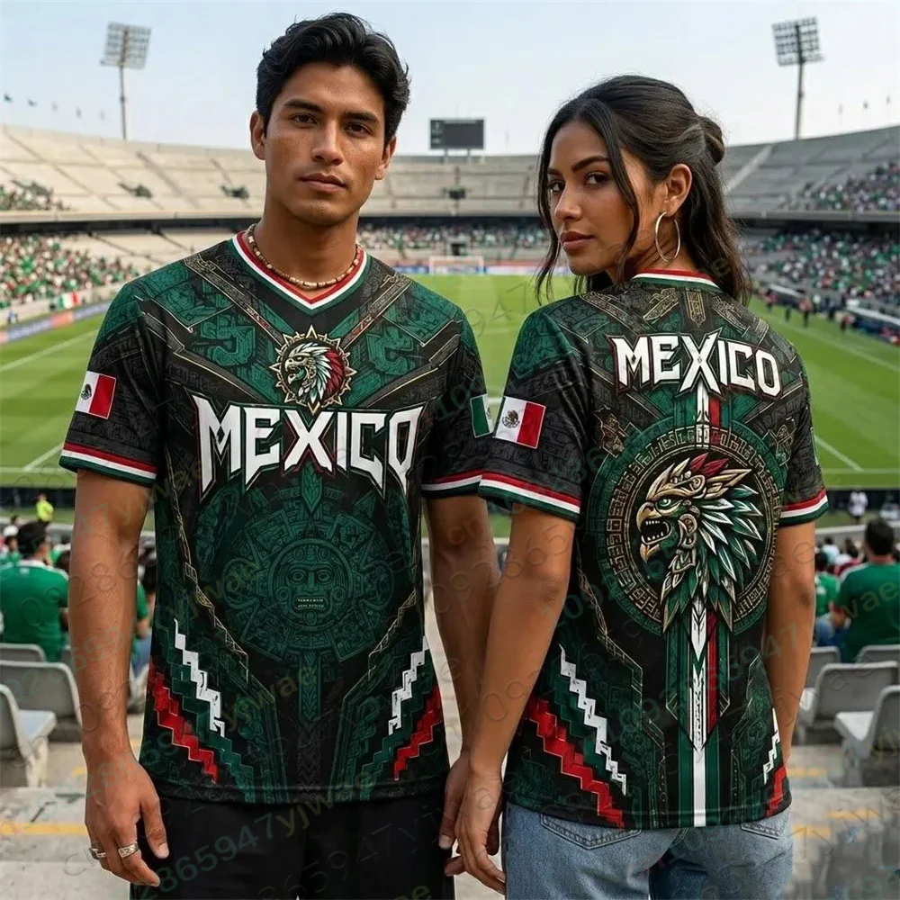 Mexico Soccer Jersey Mexican Pride Game Day Shirt Cultural Sports Tee Latino Heritage Gift Summer Men'S Women'S T-Shirts