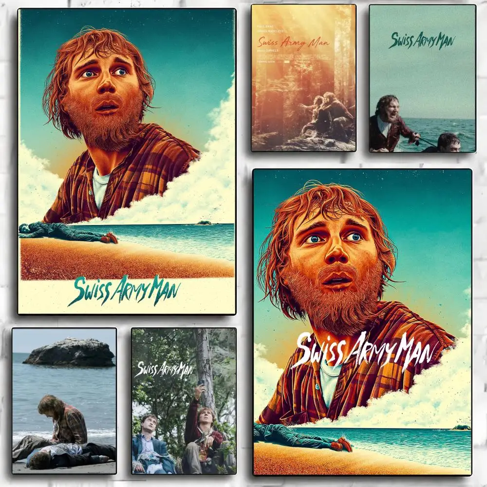 classic movie S-Swiss Army Man-N Poster Minimalist Wall Sticker for Cafe Office Bar Home Decor and Gift