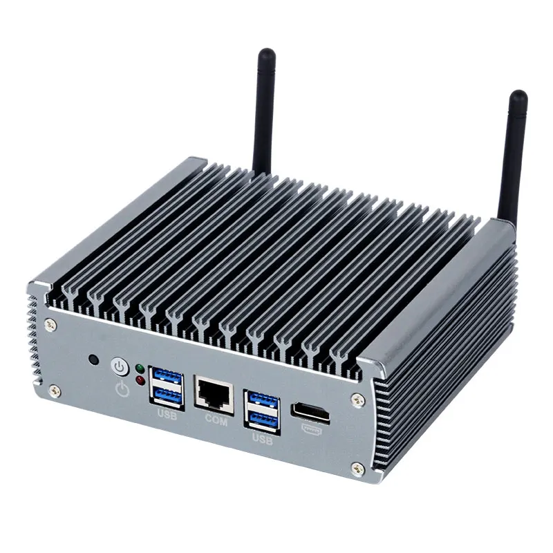 Mini PC industriale Processori Intel Core di 11a generazione 6x 2,5G Ethernet 4x USB RJ45-RS232 Slot HDMI SIM mPCIe Windows Linux