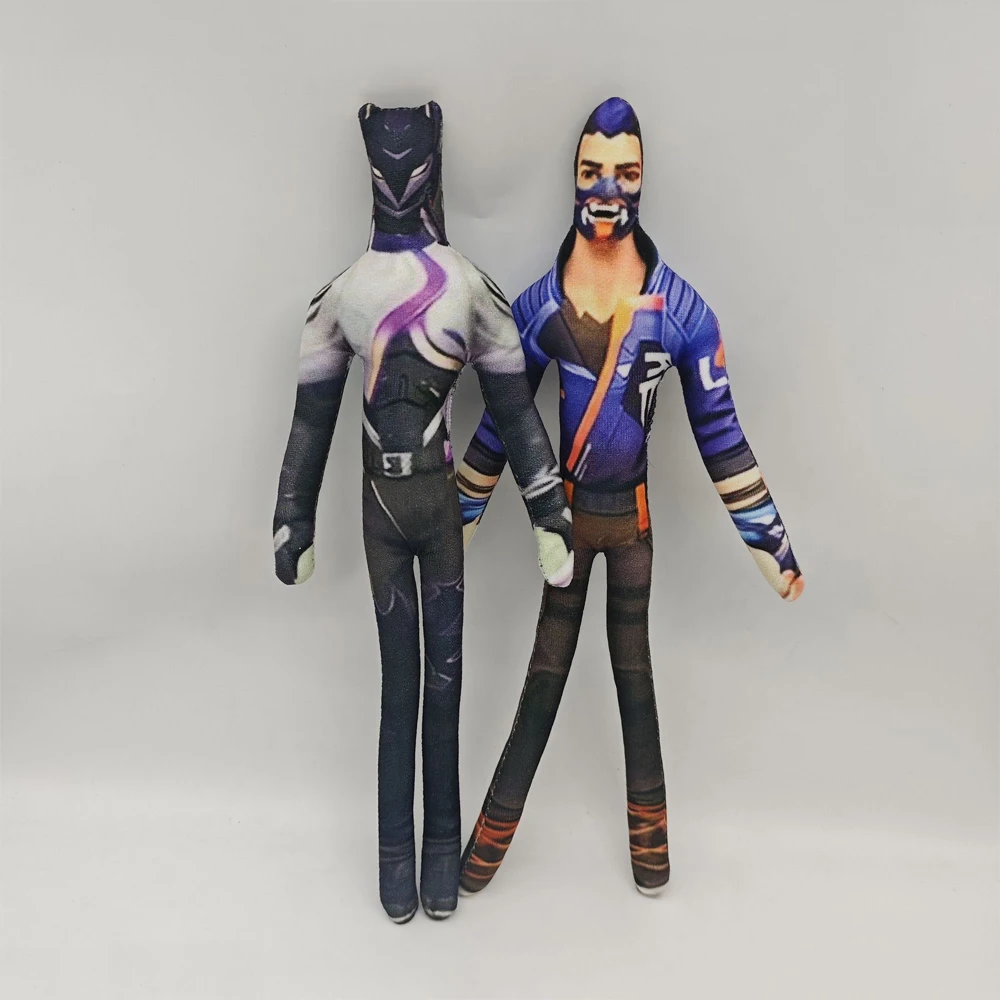 26cm Various Postures With Body Wire Flexible Cosplay Valorant Anime Game Vyse and Yoru Plush Toys Character Figure Plushie Doll
