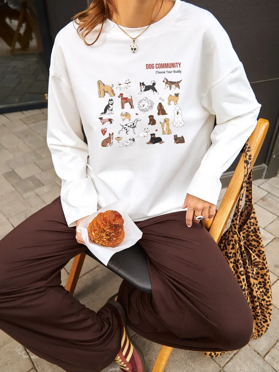 Women's Cotton Long Sleeve T‑S - Vintage Fashion Community ulasan dan harga