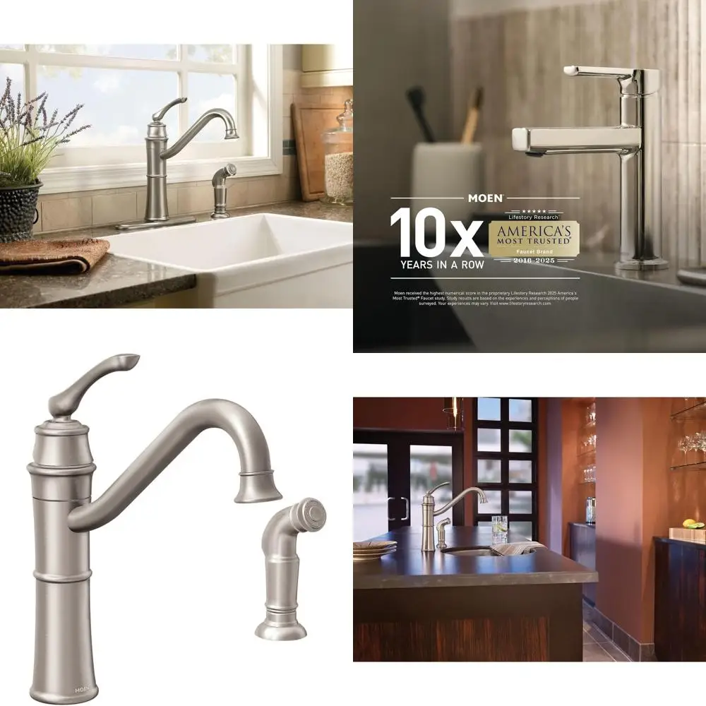 

Устойчивый к загрязнениям кухонный смеситель High-Arc с боковым распылителем