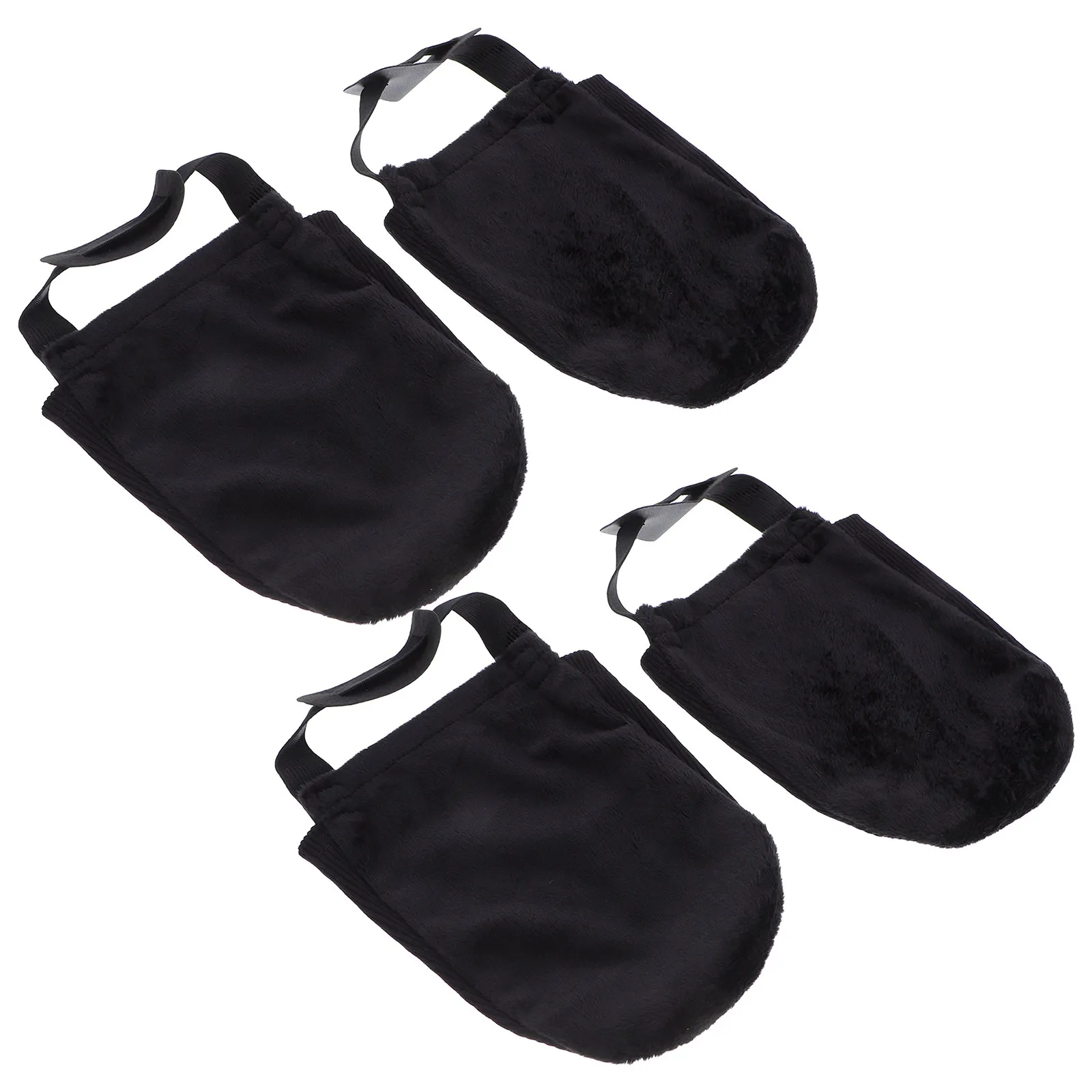 2Pairs Bowling Shoe Covers Sliding Slider for Smooth Ball Release Cotton Flannelette Sole Reusable Washable Bowling Accessories