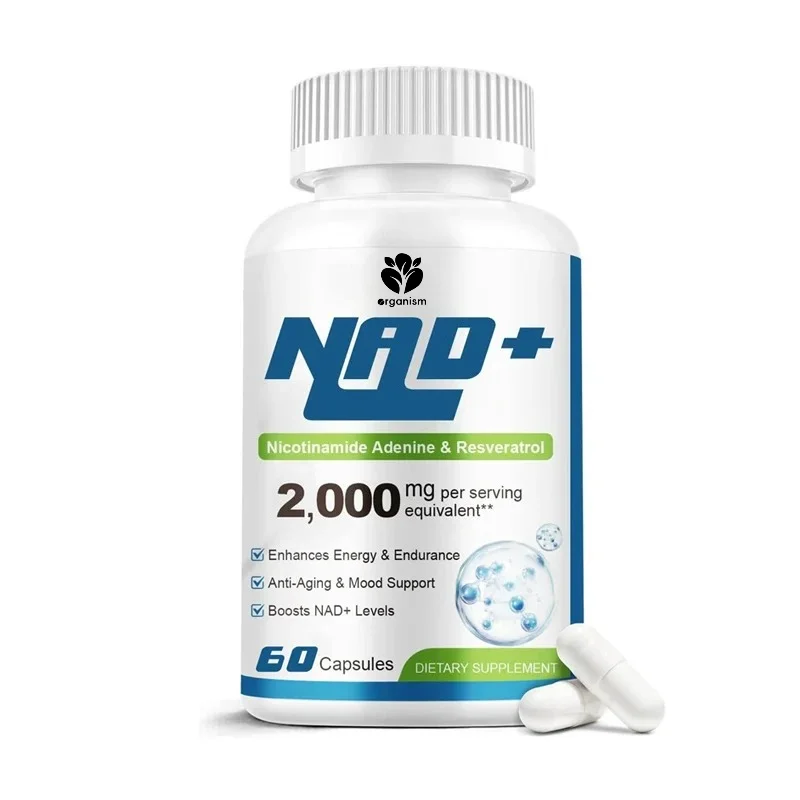 Liposomal NAD 2000 mg, 4-in-1 formula, containing liposomal NAD, trans resveratrol, non GMO | energy support