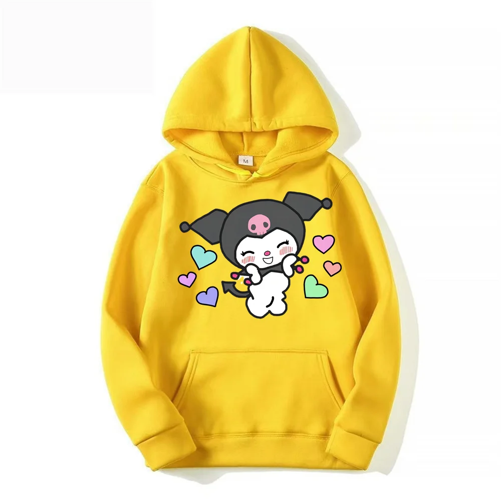 Cinnamoroll Hooded Sweater for Women 2024 New Versatile Oversize Academy Style Sweater Coat Loose, Comfortable, and Fashionable