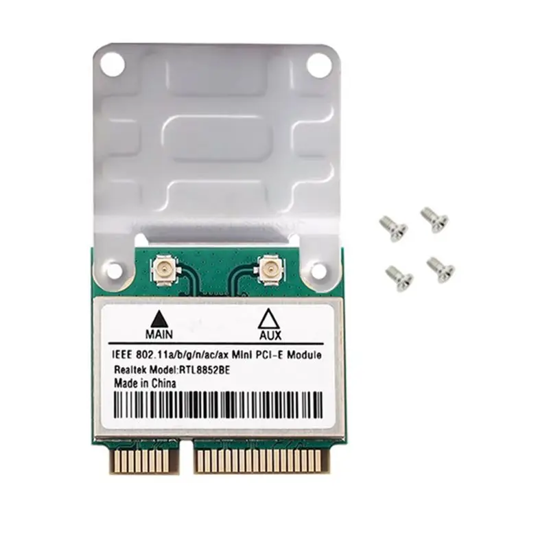 A53M-AX1800 Wifi 6 Network Card RTL8852BE Mini PCI-E Dual Band 2.4G/5Ghz Adapter With BT 5.2 Bracket For Windows 10/11 Win