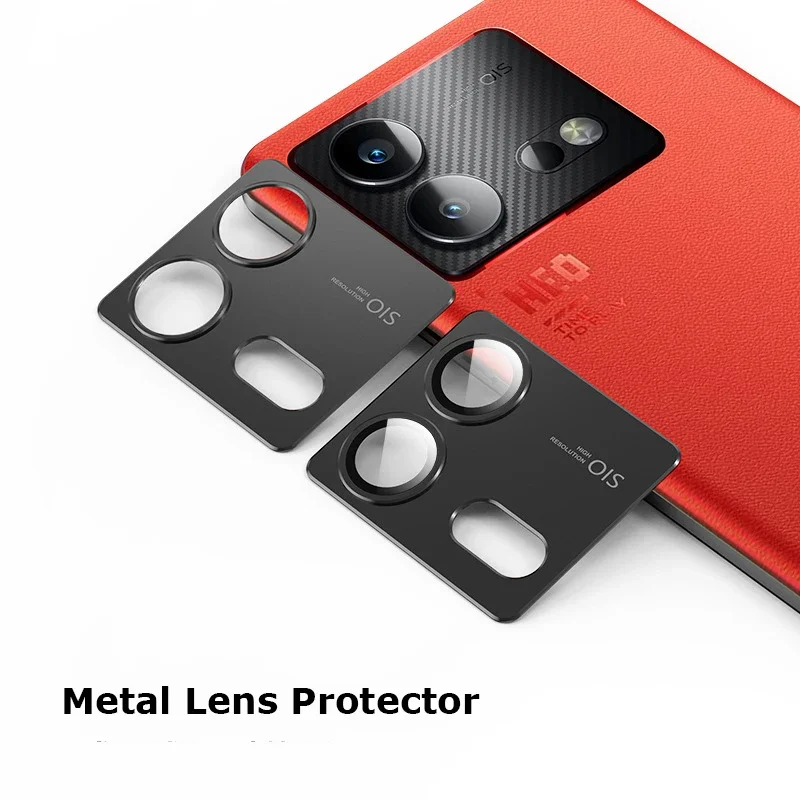 

For vivo iQOO Neo8 Neo 8 Pro Luxury Camera Guard Circle Metal Lens Glasg Protector Case Full Cover Bumper Protection Ring